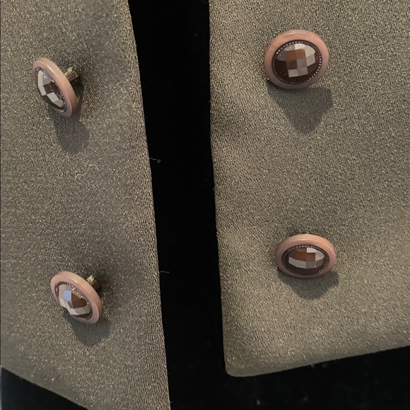 Joseph Ribkoff Tuxedo Style Brown Women's Jacket with Satin shawl collar Size 14 - Picture 5 of 17